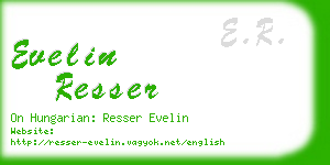 evelin resser business card